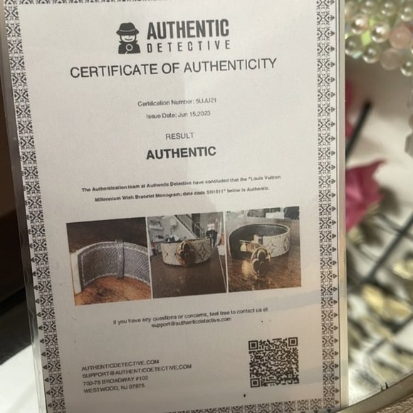 ❤️Authentic ❤️ Louis Vuitton Good Luck Breath Bracelet Flower Flower Mon… - Picture 3 of 16